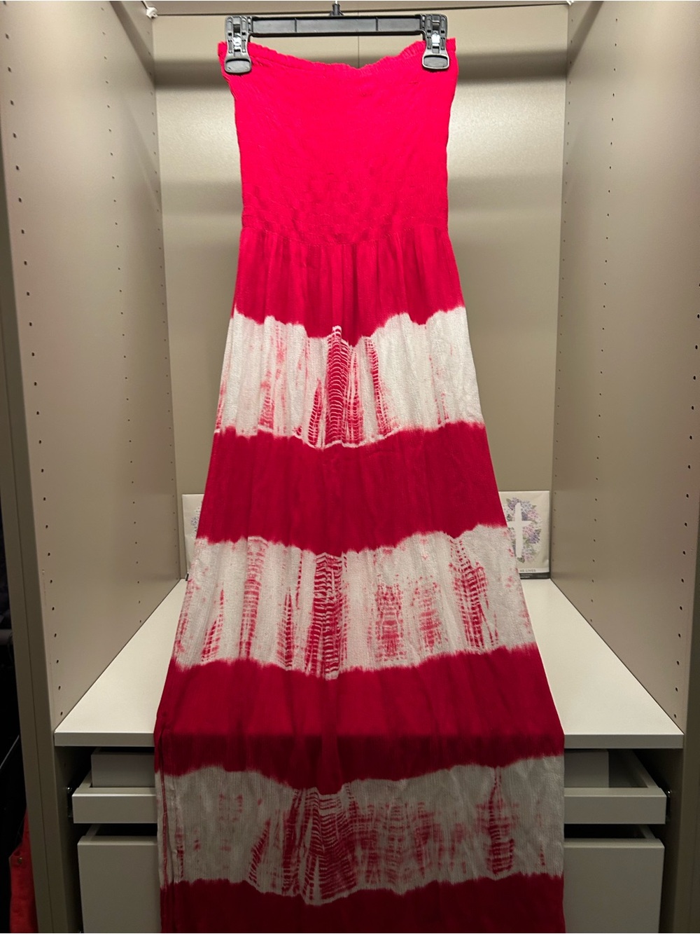 Vibrant Vacay Tie Dye Strapless Summer Beach Dress / Cover up by Tiki Palm